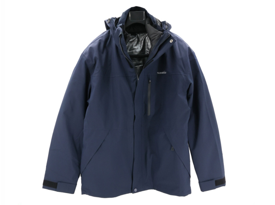 Kurtka treningowa Sunward model 2024, wykonana z materiału Softshell, podszyta polarem, z podszewką puchową